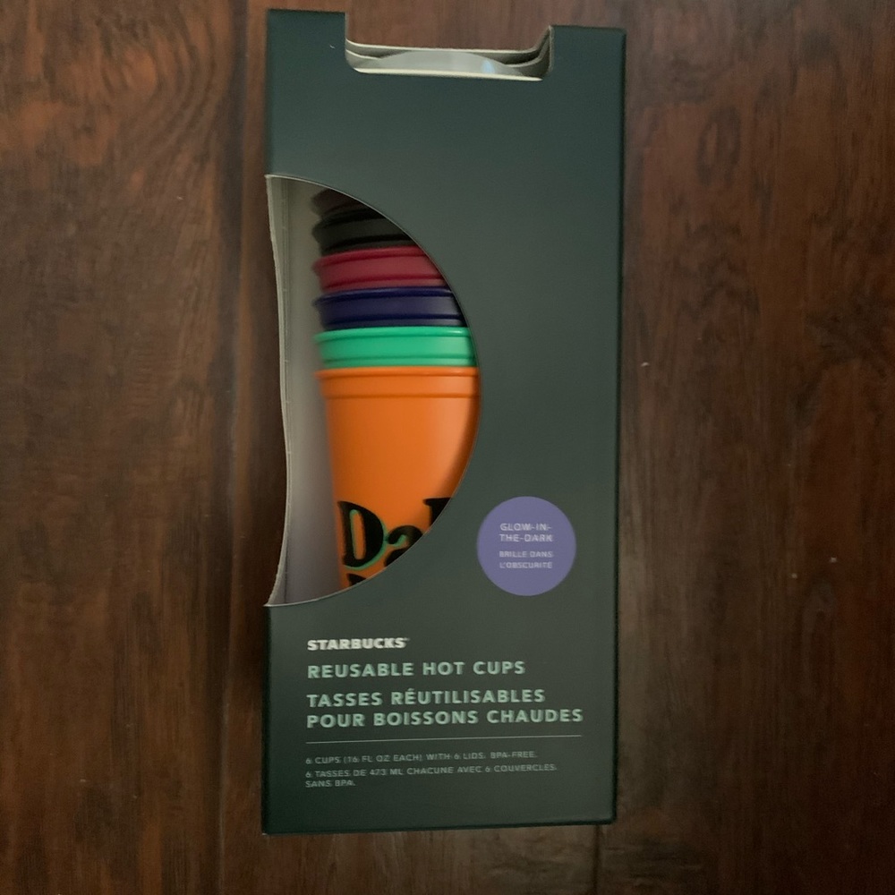Starbucks Glow in the Dark reusable hot cups